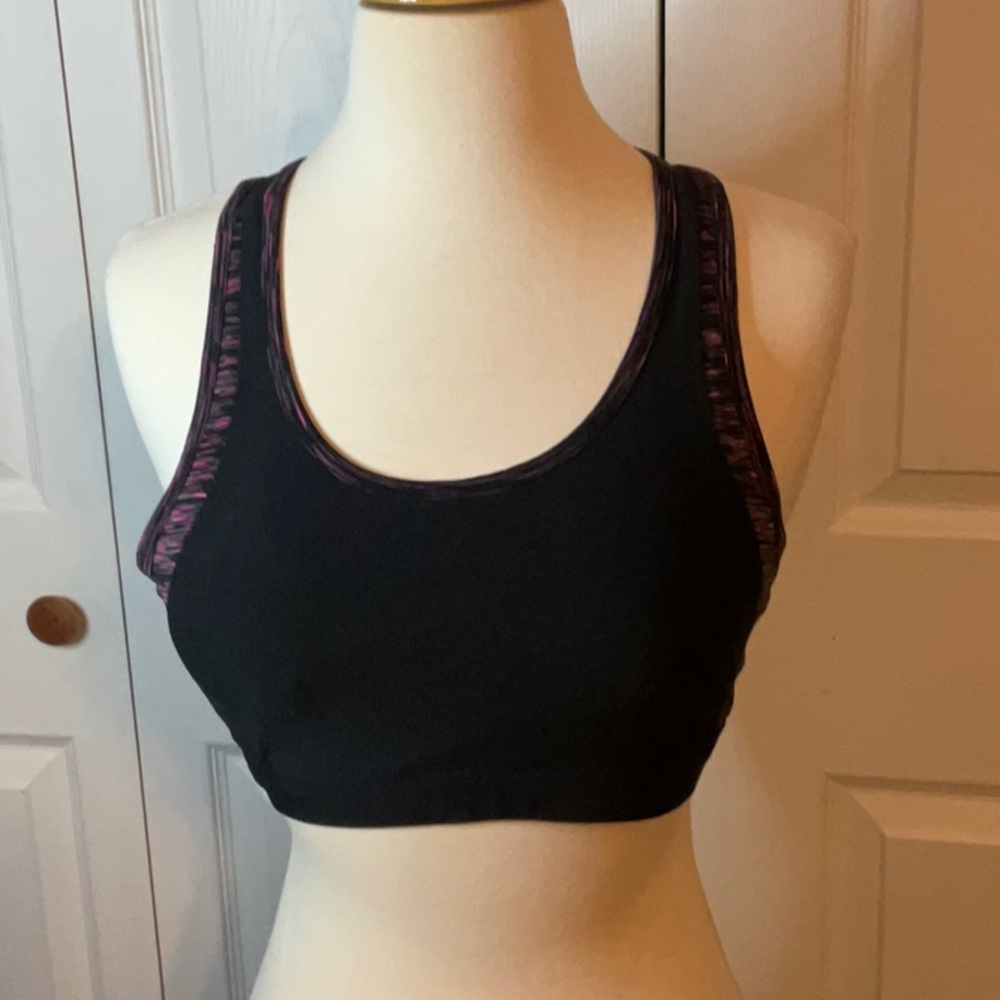 Central Park Black‎ Padded Sports Bra Medium